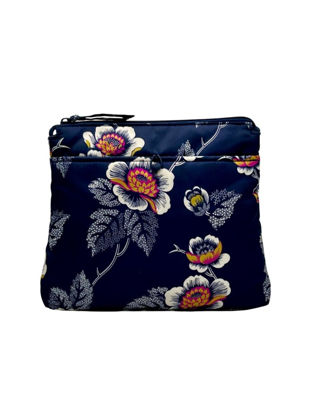 Vera Bradley Blue Floral Nylon Crossbody Bag